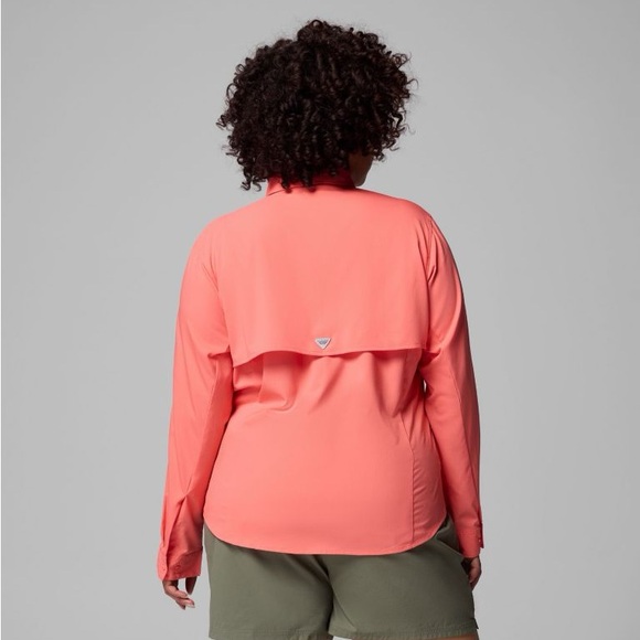 Columbia Women's Peach Button-Down Shirt - Picture 3 of 6